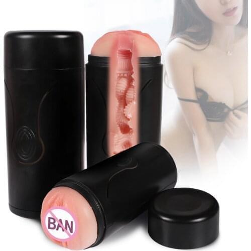 Oumei Male Masturbator Cup Soft Pussy Sex Toys Transparent Vagina Adult Endurance Exercise Sex Products Vacuum Pocket Cup