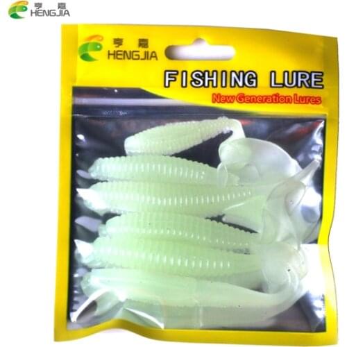 6cm 7.5cm 8cm 9cm Glowing Soft Lures Fishing Pesca Fish Peche Wobblers Tackle Leurre Souple Isca Artificial Soft Baits Carp