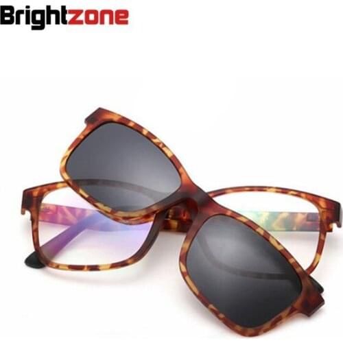 Magnet Set Mirror Polarized Sunglasses Clip Ultem Tungsten Plastic steel Myopia Glasses Frame can Fill Optical Prescription Lens