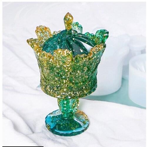 New Transparent Silicone Mold Resin Decorative Craft For DIY goblet storage box Mold epoxy resin molds For jewelry making