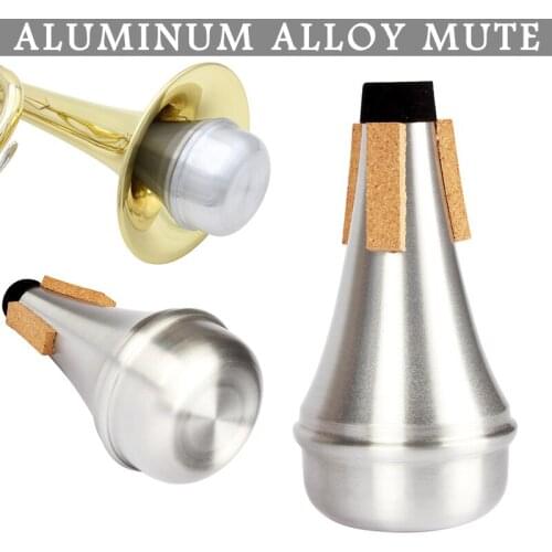 Newly Trumpet Mute Aluminum Alloy Musical Instrument Accessories for Beginner Practice