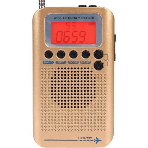 New Multifunctional Full Band Radio FM/AM/SW/Air/VHF Reception Portable Radio JR Deals