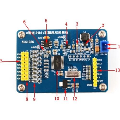 Upgrade version has sold ADS1256 24-bit ADC AD modules with high precision ADC sampling data acquisition card