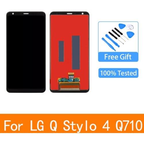 Original For LG Stylo 4 Q Stylus Q710 Q710CS Q710MS Q710ULS Q710ULM Q710TS LCD Touch Screen Digitizer For LG Q710 With frame