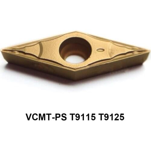Original VCMT110304-PS VCMT160404-PS VCMT160408-PS T9125 T9115 VCMT Turning Tool Lathe Cutter Carbide Inserts CNC