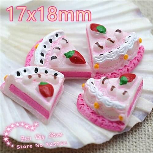 Pink resin cake sweet dessert candy flat back crafts 50pcs