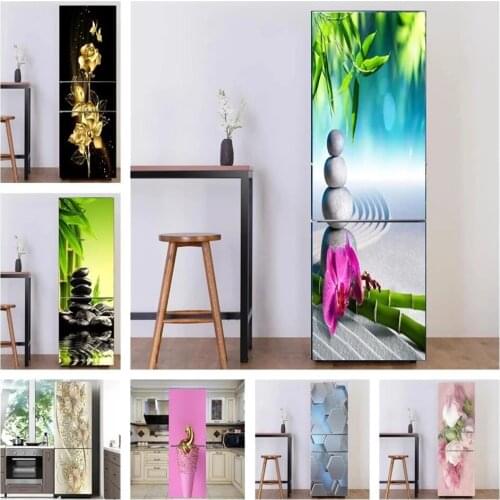 Self Adhesive Wallpapers Renovation DIY PVC Stickers On Door Waterproof Entrance Home Fridge Decoration Decal Print Art Picture