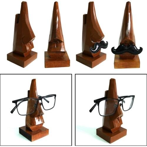 Pine Wooden Eyeglass Spectacle Holder Optical Glasses Display Stand Sunglasses