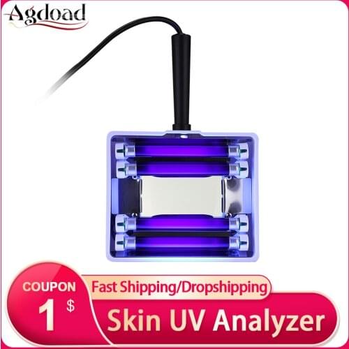 AGDOAD Skin UV Analyzer Wood Lamp Ultraviolet Facial Skin Testing Equipment SPA Salon Skin Diagnostic Tool for Pigment Detection