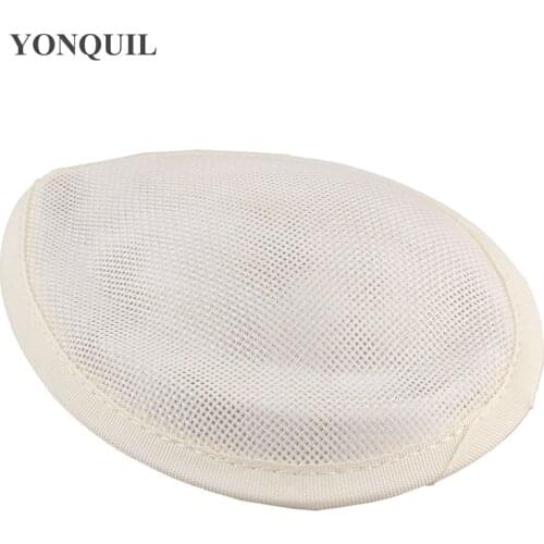 16*11CM Teardrop Fascinator Base Wedding DIY Hair Accesories Nice Imitation Linen Millinery Hat Women Church Hat Occasion Party