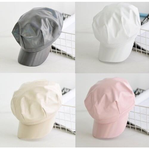 Vintage Women Winter Hat Beret Cap Korean Painter Newsboy Berets Fashion Solid Color Baseball Cap 2021 Cute and fashionable