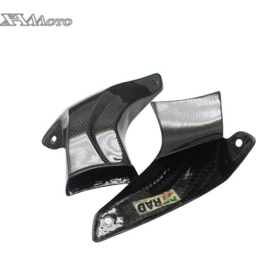 Brake Air Intake Pipe Fairing Cover Brake Duct Cooler Radiator For Ducati carbon fiber