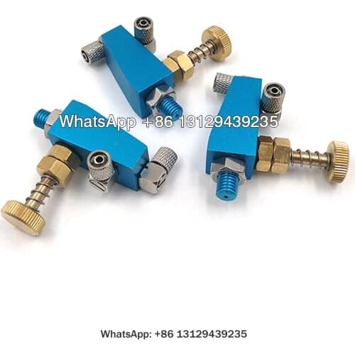 High Quality Adjustable Brass Blue Base Siphon Nozzle,Micron Mist Spray Nozzle,Fine Liquid Atomizing Nozzle,Siphon Atomizing
