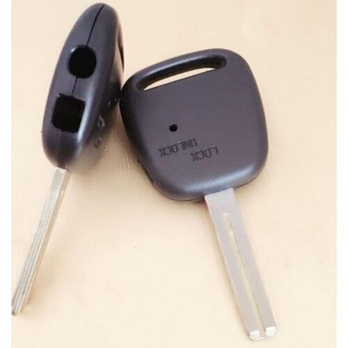 Replacement 2 Buttons Holes on side of Cover Remote Case Fob Car Key Blank Shell Toy48 Short Blade For Toyota 20PCS/lot