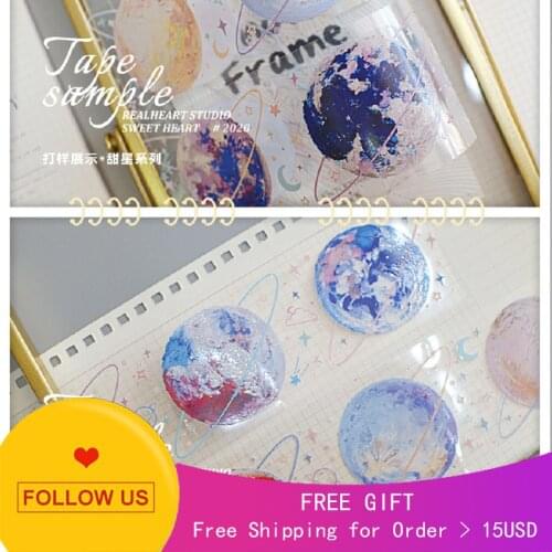 1 Loop Washi Tape Sample Stores Cm Pet Crystal Ink Star