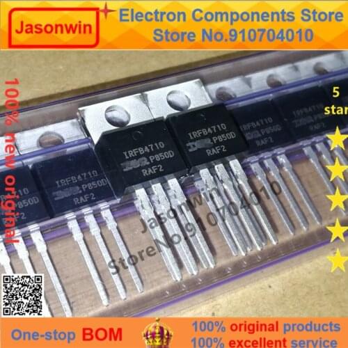 100% nuevo 50 unids/lote original MOSFET IRFB4710PBF 100V75A IRFB4710 TO-220 Transistor