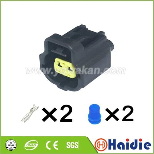 2sets 2pin 1.8series Car electrical waterproof plug auto female wire harness connector 184006-1