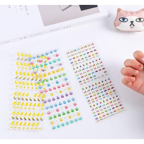 5pcs BZNVN Cute little animals, small stickers, mobile phone stickers affixed to the decoration