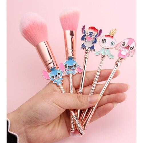 5 Pcs Anime Model Makeup Brush Set Girl Gift Makeup Tools Metal Handle