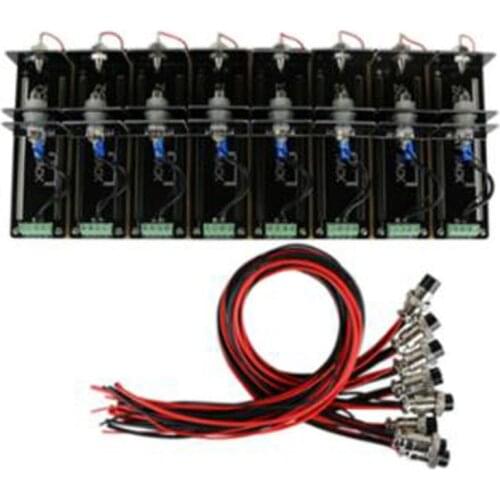 8-channel 4-wire test stand battery holder for 32650/26650/18650/AA/AAA/lithium battery 10A test stand