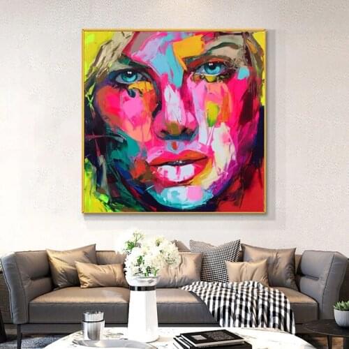 Artist hand-painted Nielly Francoise palette knife Oil Canvas Modern Abstract oil painting For Living Room Bedroom No Frame