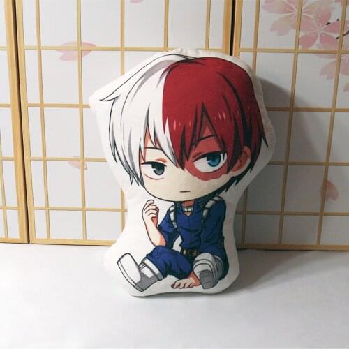 Anime My Hero Academia Midoriya Izuku Bakugou Katsuki Asui Tsuyu Cosplay Short Plush Doll Throw Pillow Stuffed Cushion Gift Toy
