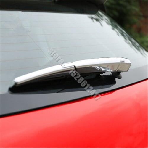 Car styling for Peugeot 2008 2014-2019 ABS Chrome ABS Chrome Rear window wiper cover Trim