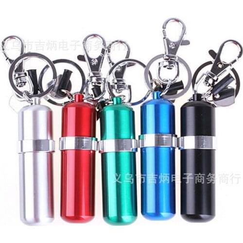 EDC Keychain Waterproof Capsule Oil Petrol Gas Lighter Match Fuel Bushcraft Survive Camp Hike Cigar