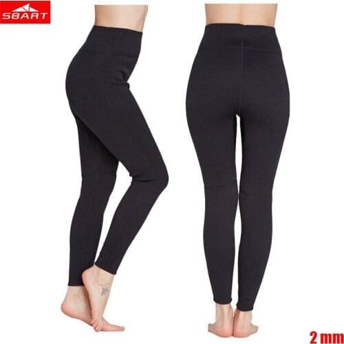 Sbart Women 2mm neoprene Elastic Diving long pants swimsuit surf Warm stretch Diving Yoga snorkel swimming Bodybuilding pants