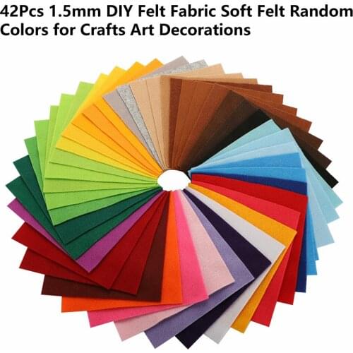 Patchwork Felt Fabric 15x15cm Accessories Professional Replacement Random