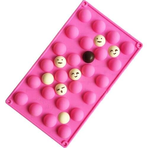 24 ball cooking tools chocolate ice mold Silicone Mold baking Fondant candy Sugar Craft DIY Cake