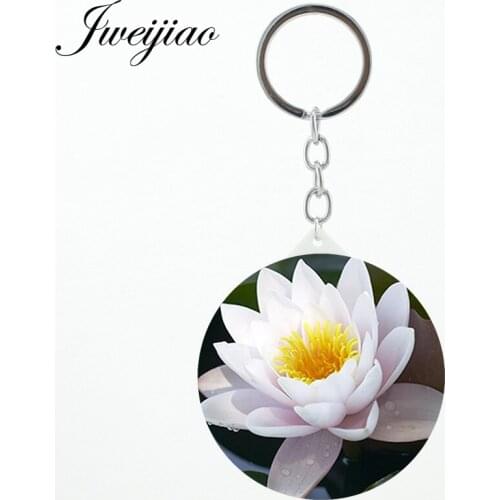 JWEIJIAO All kinds of flowers key ring Mirrors Lavender Lotus Chrysanthemum fairy New Womens Fashion Tools espejo FL31