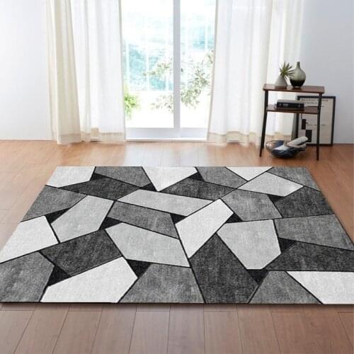 Geometric Printed Carpets Living Room Washable Rug Parlor Sofa Floor Big Carpet Bedroom Bedside Bay Window Sofa Floor Large Rugs