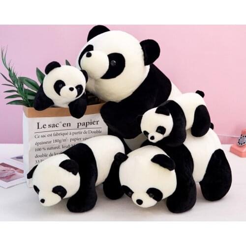 Cute Baby Big Giant Panda Bear Plush Stuffed Simulation Giant Panda Doll Plush Doll Girlfriend Pillow Lover Gifts