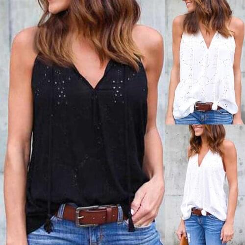 Solid Tank Y2k Top Women Fashion Sleeveless Vest V-neck Embroidered Straps Black Tops White Shirt топик женский