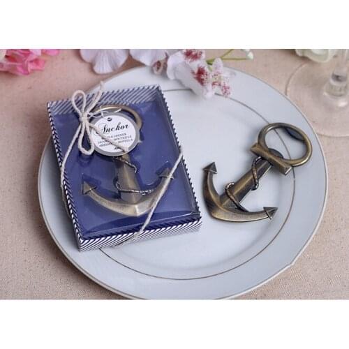 Beach Wedding Theme Wedding Gifts Anchor Nautical Themed Bottle Opener Birthday Party Gifts 20pcs/lot