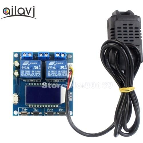 Temperature Humidity Control Converter With Sensor LED Digital Dispaly Dual Output Automatic constant temperature and humidity