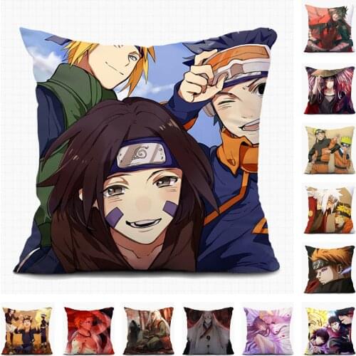 Merry Christmas Japanese Anime DIY Decorative Cushion Covers Pillowcase Haruno Sakura Custom Sofa Car Case Houseware For Room