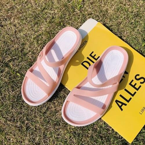 Jelly Shoes Women Slippers 2021 Indoor Shoes Womens Summer Women Non Slip Flats Female Comfort Beach Sandals Ladies Footwear