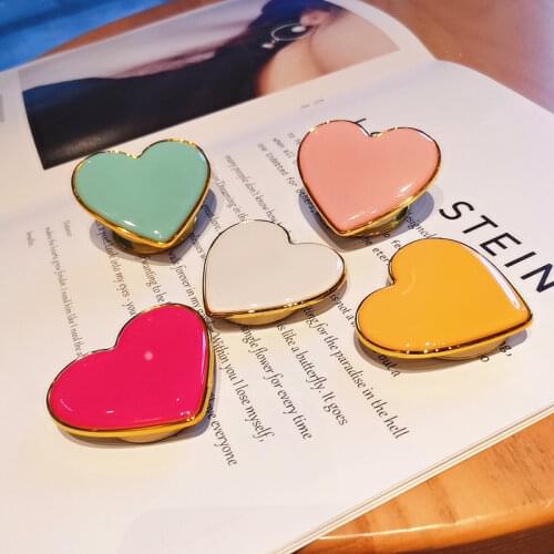 Cute Love stents Adhesive type General Support the desktop scaling Cartoon For Apple vivo huawei Mobile phone stents