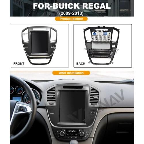 Android system Vertical Screen Car GPS Navigation For-buick regal 2009-2013 Multimedia DVD Player
