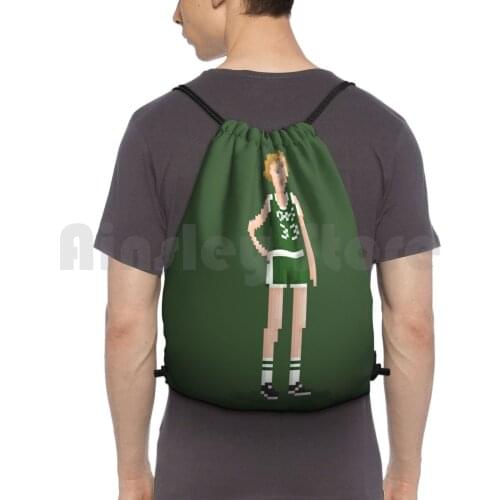 Bird Backpack Drawstring Bags Gym Bag Waterproof Larry Bird Magico Basketball Basket Final Mvp Player Legend Fame Dream