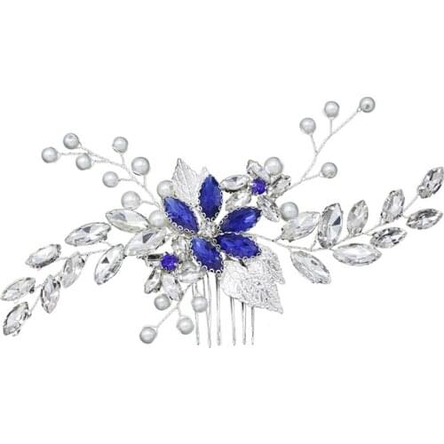 Wedding Hair Accessories, Hair Pieces Comb for Brides Bridal Silver color Vintage Headpiece Comb Hair Clip