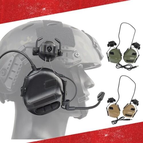 Tactical Communication Headset Military Airsoft CS Wargame Headphone Use with PTT Army Shooting paintball hunting Headset