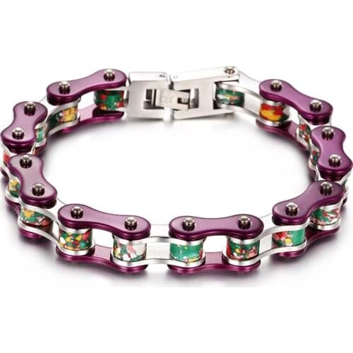 Bicycle chain men bracelet titanium steel color titanium steel bracelet tide men jewelry