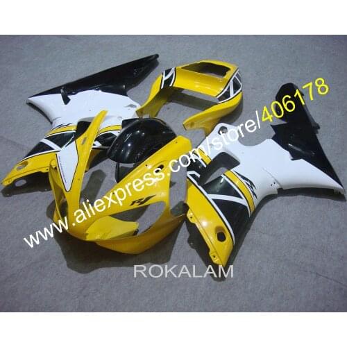 YZF1000 R1 00 01 Full Set For Yamaha YZF R1 2000 2001 Race Motorcycle Yellow Black Fairing (Injection Molding)