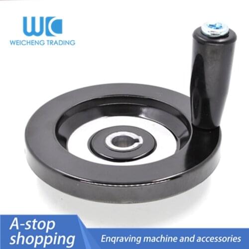 Back corrugated hand wheel Machine tool hand wheel handle Bakelite hand wheel 100/125/160 round wheel Hand wheel