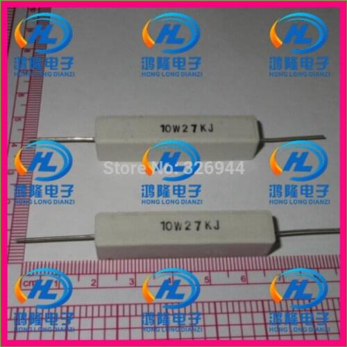 10pcs/lot) 10W 27K ohm +/-5% / 10W 27KJ ohm 5% / 10W 27KRJ