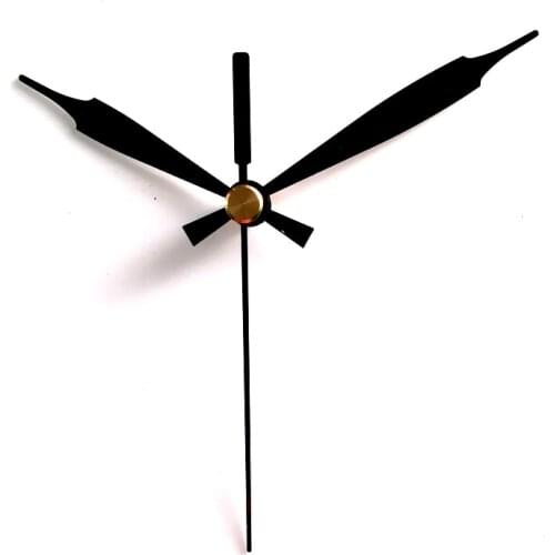 100sets S Shaft Clock Hand 50#Quartz Clock Accessory DIY black short Hands Metal Aluminum Material High quality DIY Clock kits