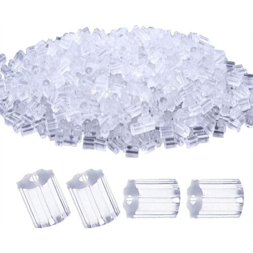 1000pcs Clear Earring Backs Safety Backs Plastic Cube Earring Wire Stoppers for Hook Earrings, Stud Earrings